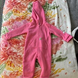 Carhartt Pink Hooded Kids Footie